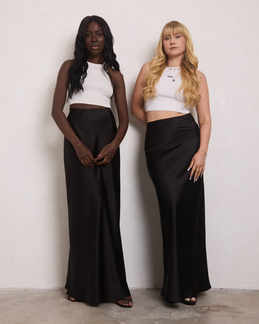 The Satin Maxi Skirt—A Must-Have for Tall Women