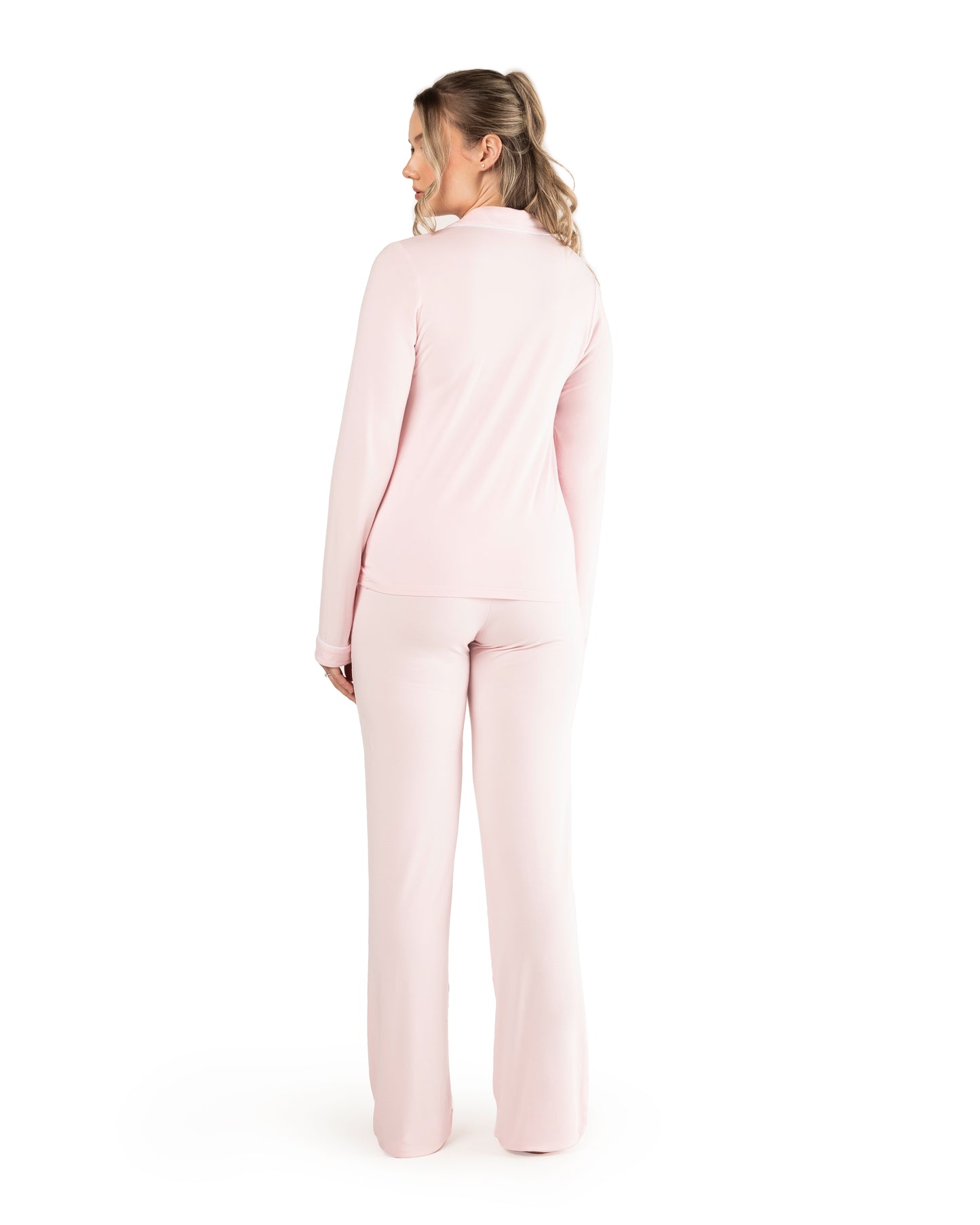 Tall High Waisted Pyjama bottoms- Pink