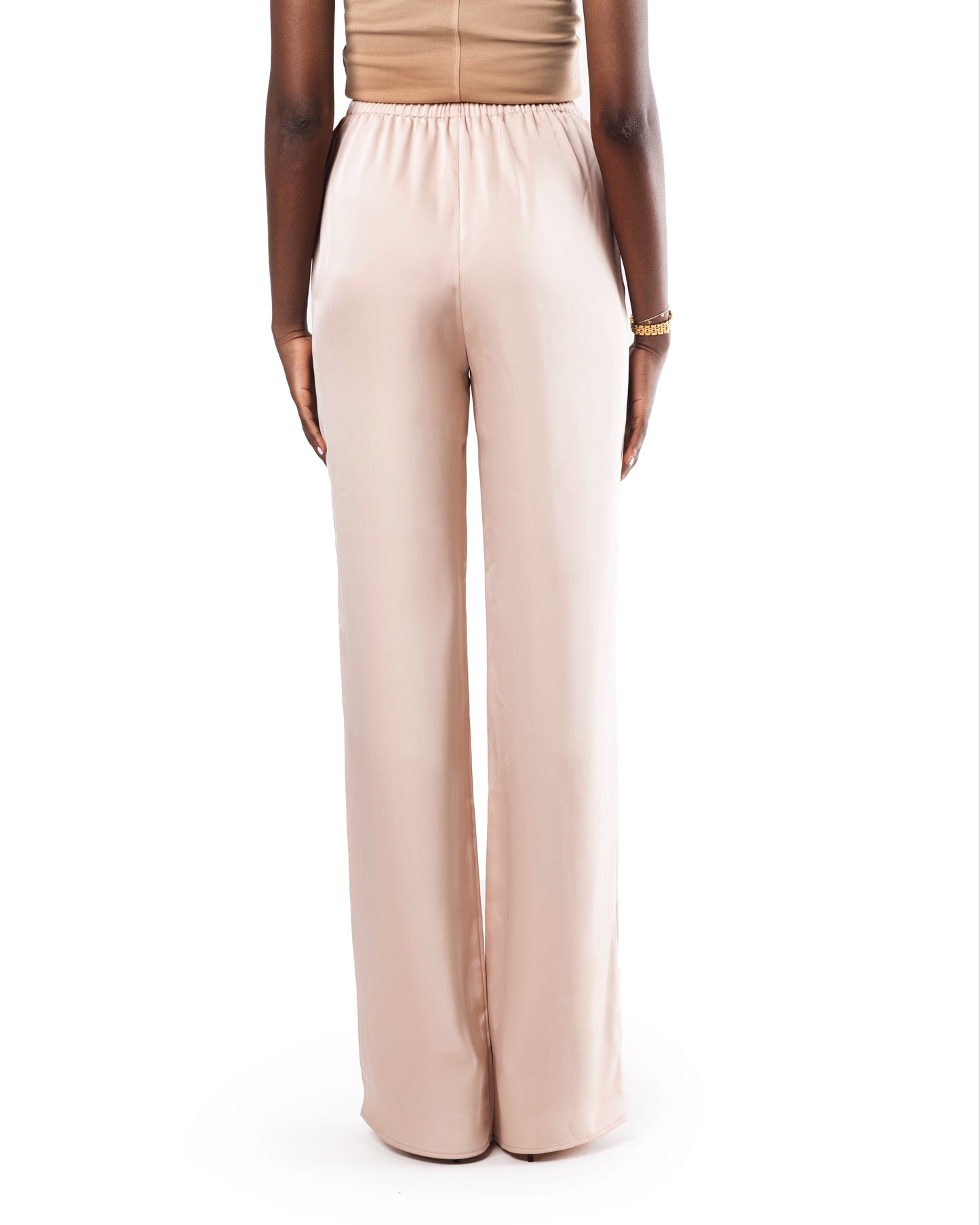 tall women satin work trousers