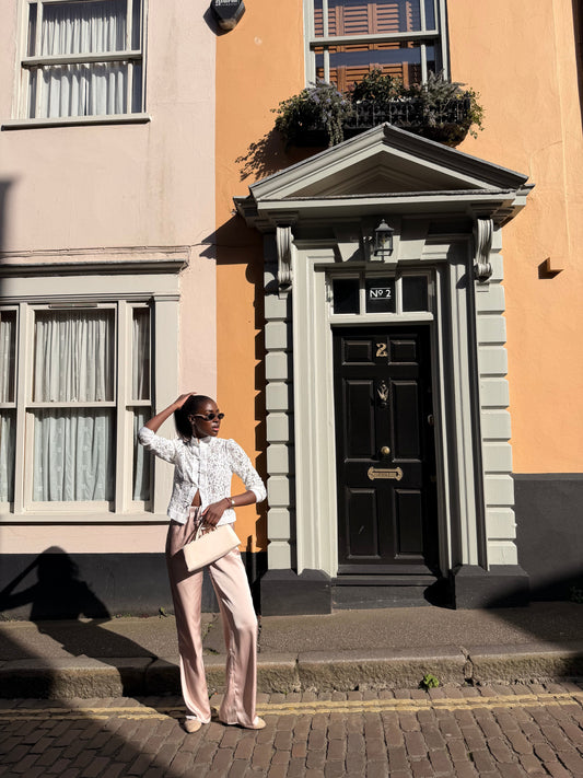 Elevated Style for Tall Women: Satin Skirts & Long Inseam Trousers