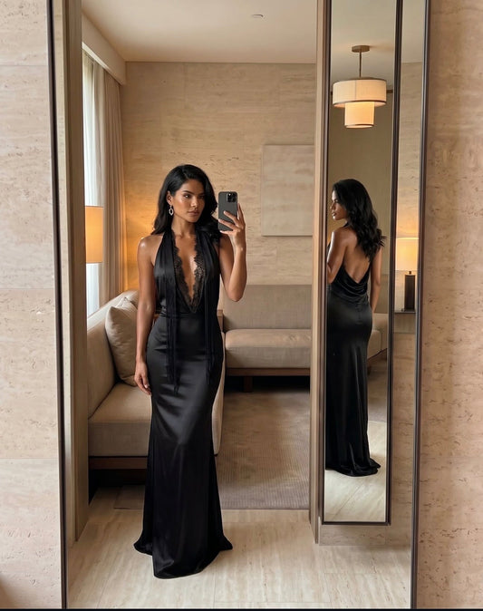 How to Style a Black Satin Co-Ord: The Ultimate Occasion Outfit for Tall Women