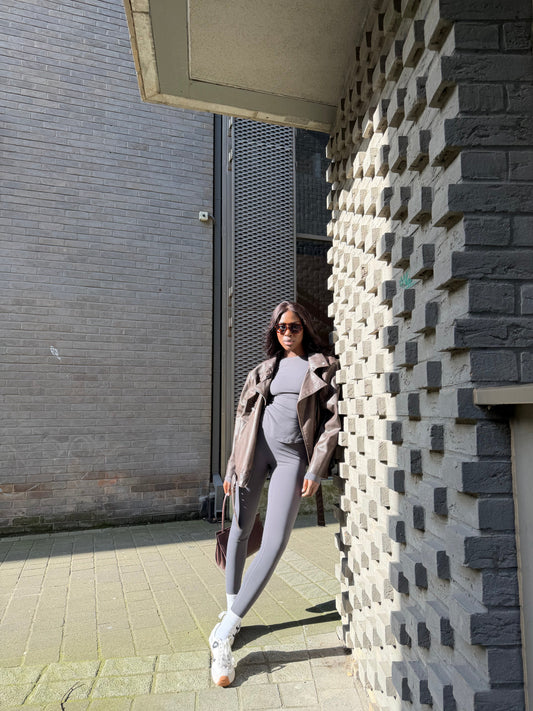 Long Legs London Tall Active Basic Set: Perfectly Proportioned Long Sleeve & Leggings