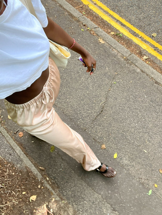 Modern Luxe: High-Waisted Satin Trousers for Tall Women Who Own the Night
