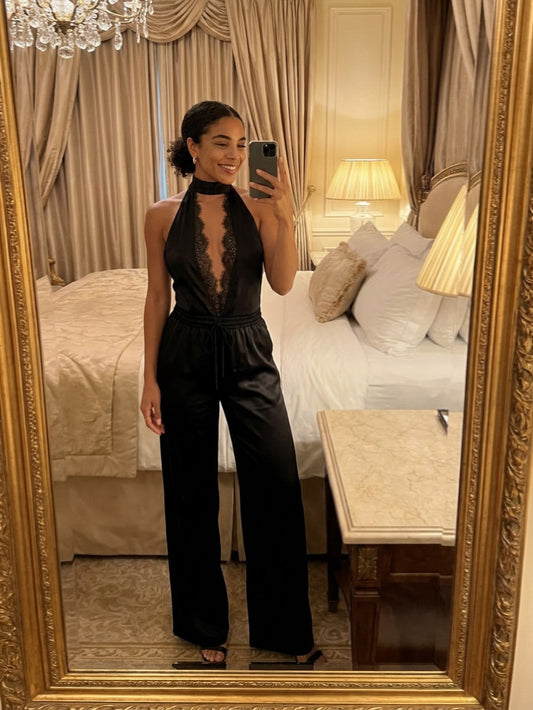 How to Style Black Satin Trousers for Day and Night