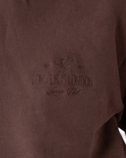 Tall wide Leg Tracksuit Jogging Bottoms- Mocha Brown