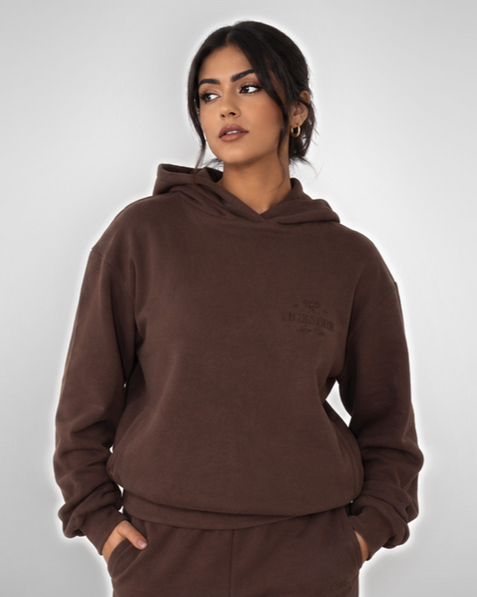 Tall Hoodie - Mocha Brown