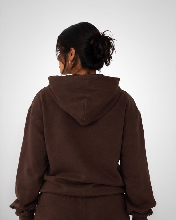 Tall Hoodie - Mocha Brown