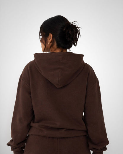 Tall Hoodie - Mocha Brown