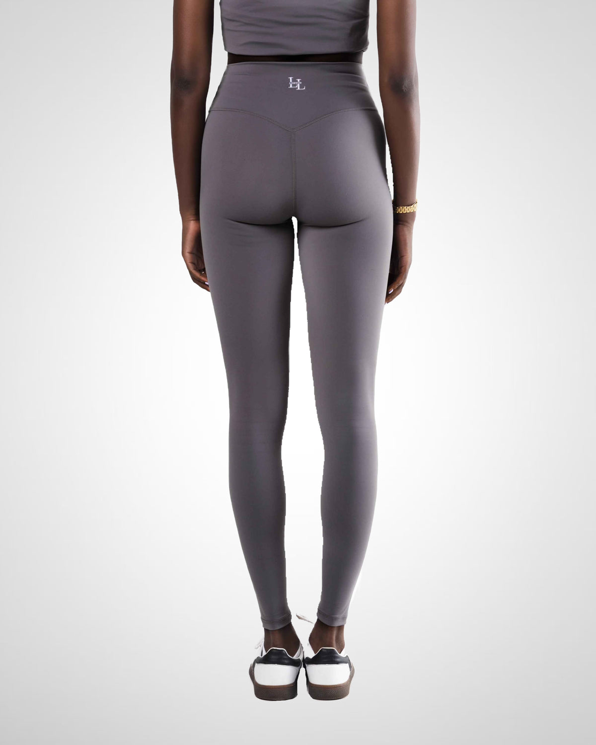 Tall High Waisted Leggings- Coral Grey
