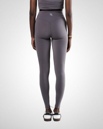 Tall High Waisted Leggings- Coral Grey