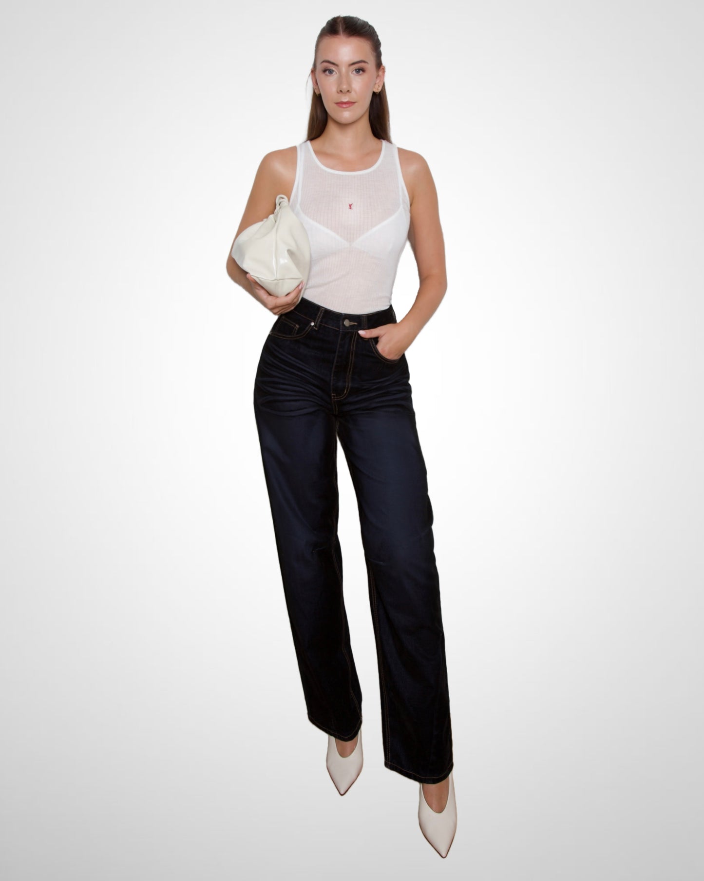 Tall Velvet Contour Two-Tone Jeans