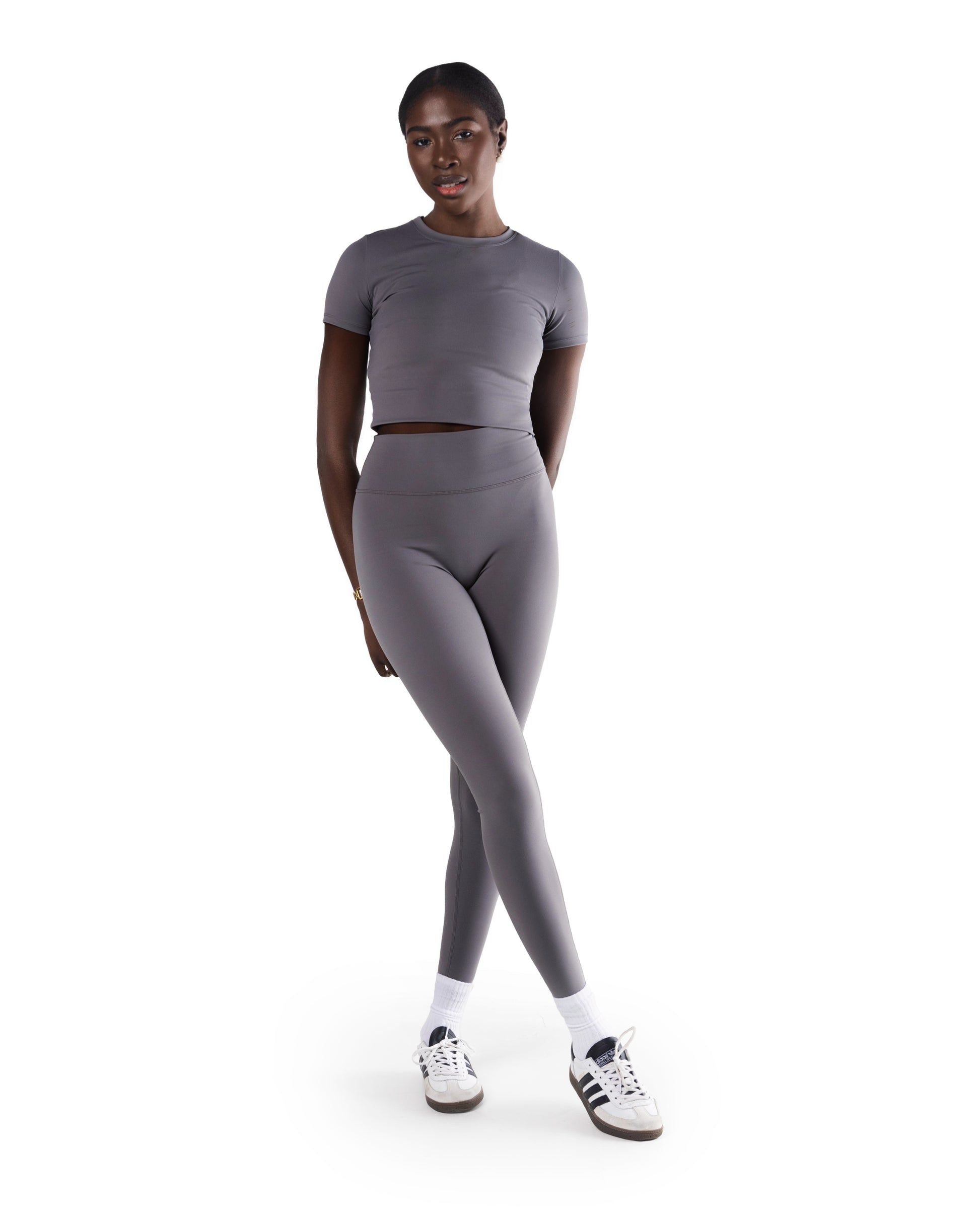 Full length Tall womenswear gray leggings 