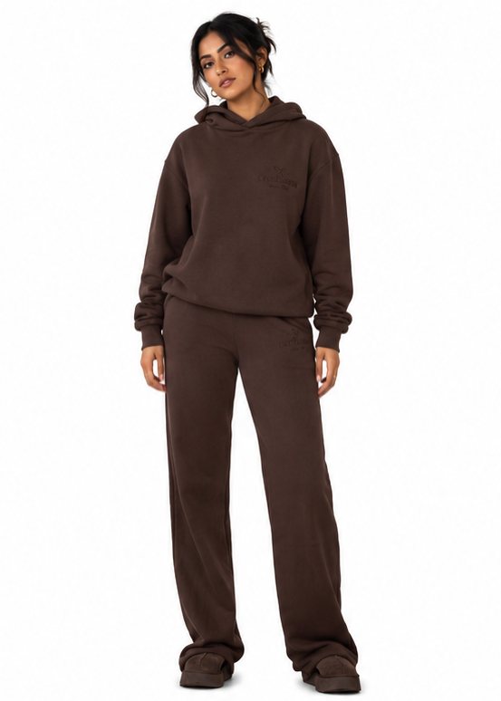Tall Hoodie - Mocha Brown - Long Legs London
