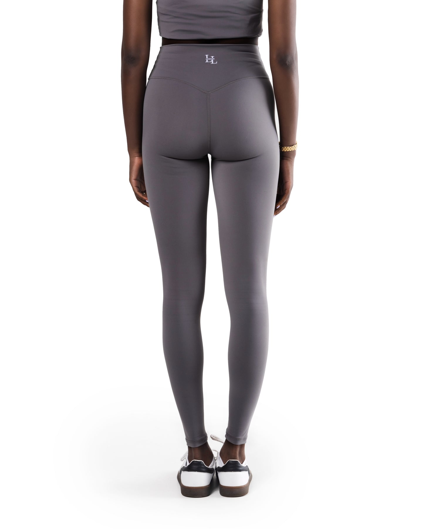 Tall High Waisted Leggings- Coral Grey