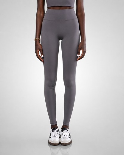Tall High Waisted Leggings- Coral Grey