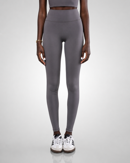 Tall High Waisted Leggings- Coral Grey